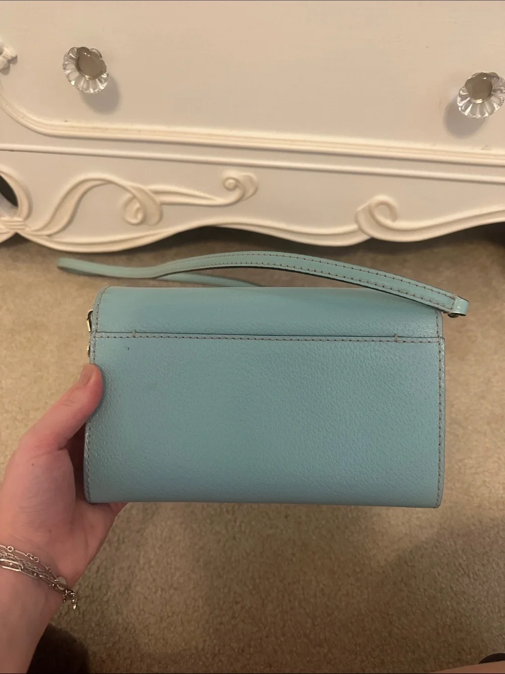 kate spade Mint Teal Leather Crossbody Bag